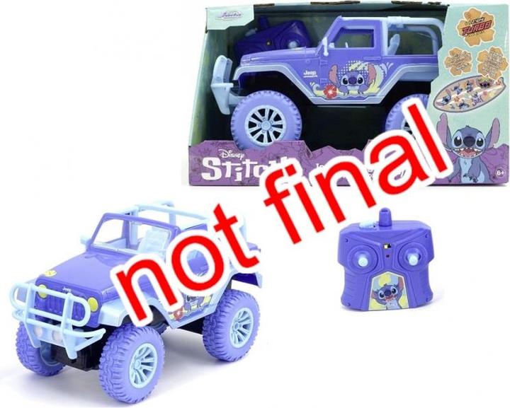 Actual product image Jada Stitch RC Jeep 1:16