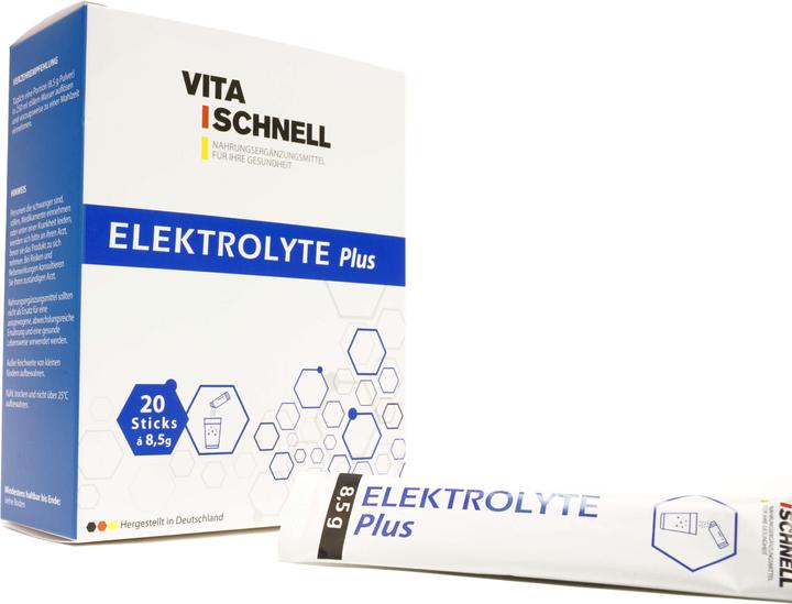 Produktbild Delnava Pharma Vita Schnell Elektrolyte Plus (20 Stück, Sachet, 214 g)