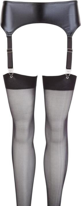 Actual product image Mandy Mystery Wetlook Suspender Belt Set (S)