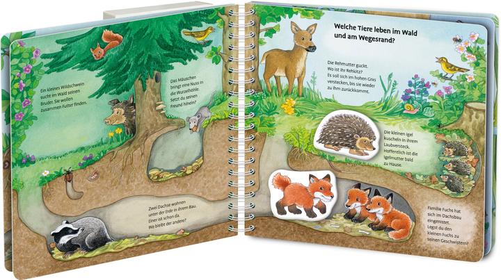 Image du produit Ravensburger Mein grosses Magnetbuch: Wer wohnt wo? (Allemand)