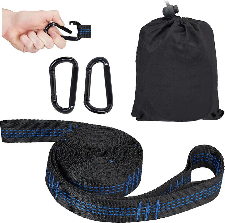 Image du produit Relaxdays Sangles de hamac, Noir