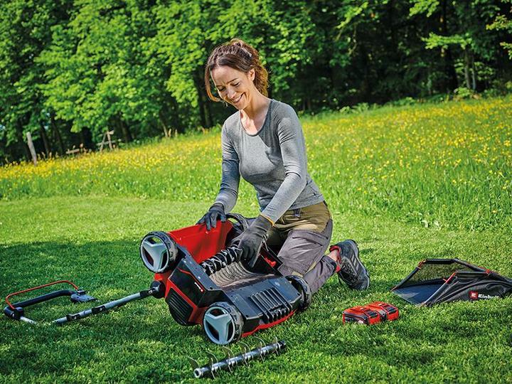 Actual product image Einhell GE-SA 36/35 Li-Solo battery-powered scarifier aerator