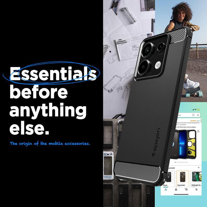 Immagine prodotto Spigen Armatura rugged Xiaomi Redmi Note 13 Pro 5G / Poco X6 5G nero opaco ACS07254 (Xiaomi Redmi Note 13 Pro 5G)