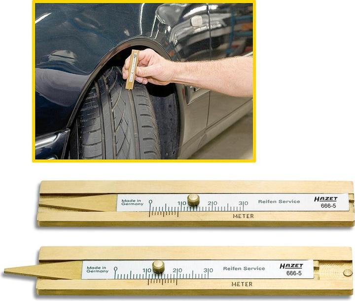 Actual product image HAZET Tyre tread depth gauge 666-5