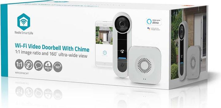 Image du produit Nedis Portier vidéo Smartlife Wi-Fi - Blanc