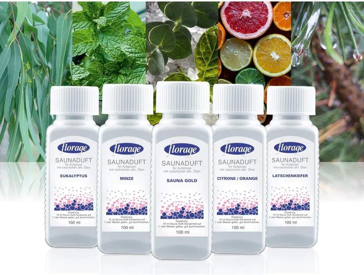 Produktbild Florage 5x 100ml Saunaaufguss Geschenkset
