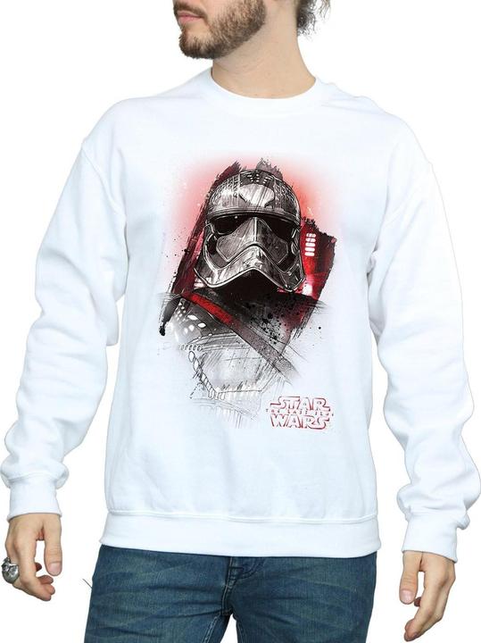 Actual product image Star Wars Mens The Last Jedi Captain Phasma Brushed Sweatshirt (XXL)