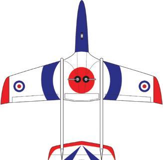 Produktbild JSM Xcalibur 1855 mm RAF Display Scheme (Jet)