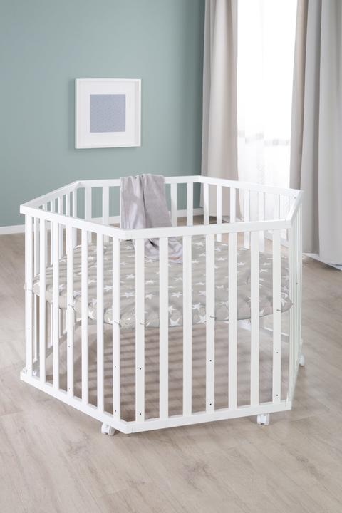 Produktbild Roba Laufgitter 6-eckig Little Stars (118.50 cm, 103.50 cm, MDF)