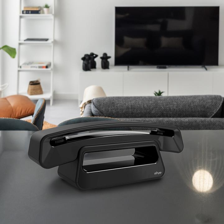 Actual product image Alcatel Epure Iconic black - Easy-to-use cordless DECT design phone, with handsfree function