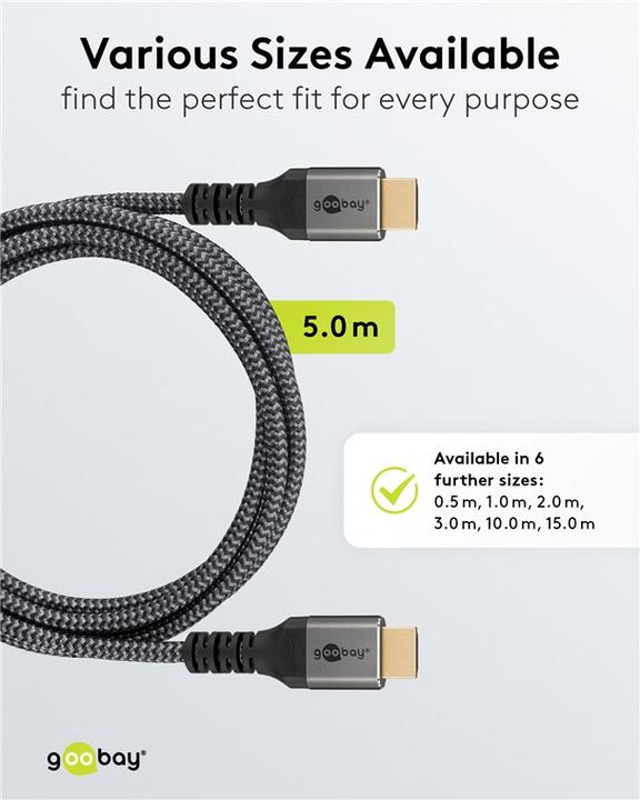 Actual product image Goobay HDMI (Type A) — HDMI (Type A) (5 m, HDMI)