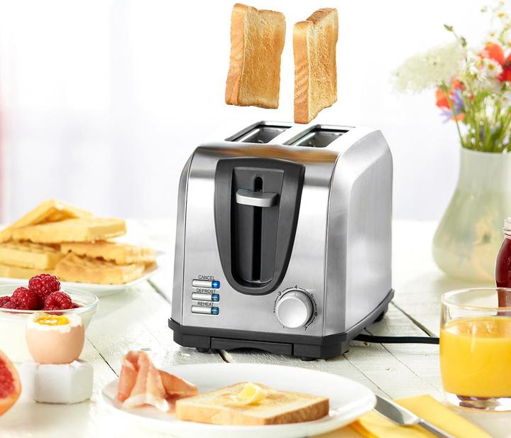 Produktbild Rosenstein & Söhne Edelstahl-Toaster für 2 Scheiben