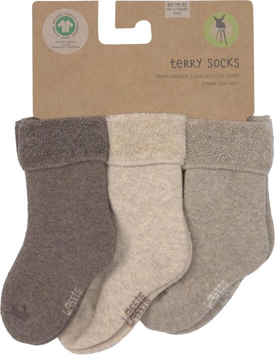 Immagine prodotto Lässig Babysocken Babysocken 3er Pack Terry aus Bio-Baumwolle (confezione da 3, 15 - 18)