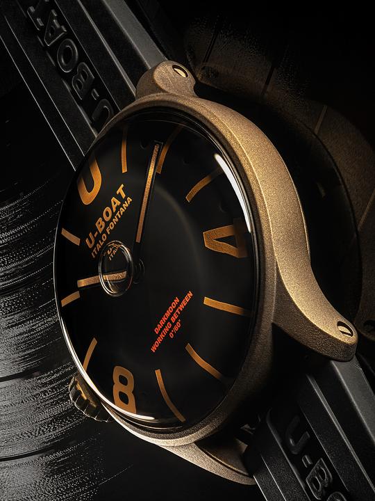 Image du produit U-Boat 9548 Darkmoon Brown Vintage Mens Watch 44mm 5ATM (Montre analogique, 44 mm)