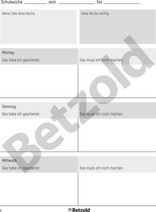 Actual product image Betzold Learning diary