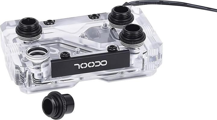 Produktbild Alphacool GPX SLI Connector Dual - Plexi - Addressable RGB - 3 PCI-E Space
