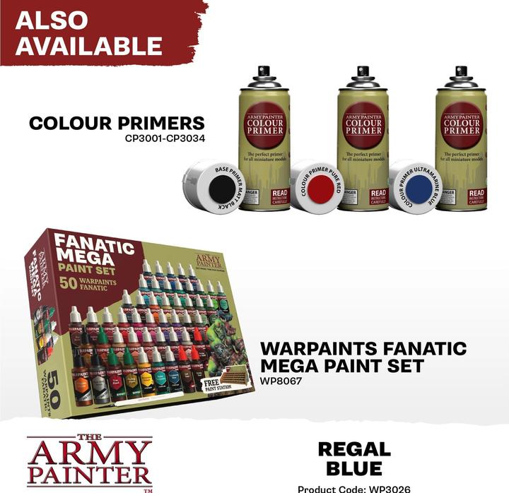 Produktbild The Army Painter Farbe Warpaints Fanatic: Regal Blue 18 ml