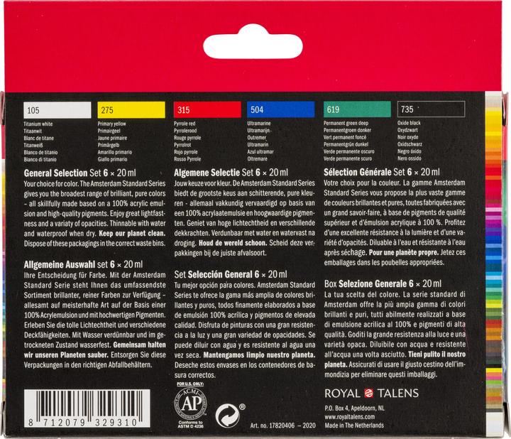 Produktbild Amsterdam Starter Set (Mehrfarbig, 20 ml)