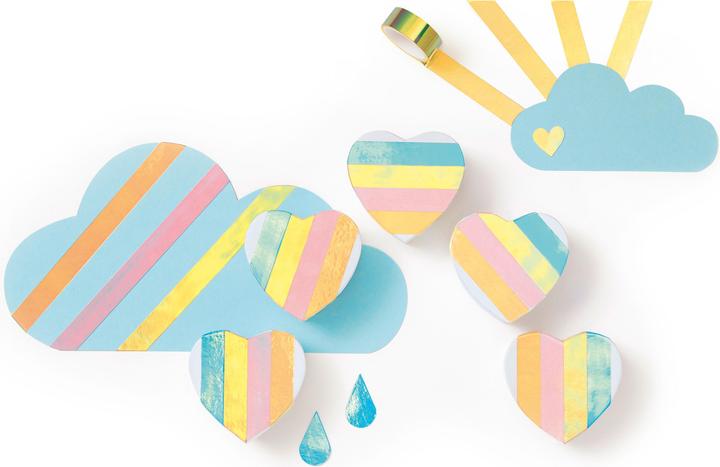 Folia Pellicola adesiva decorativa Magic Rainbow Tape incl. dispenser
