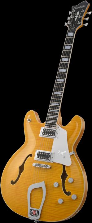 Produktbild Hagstrom E-Gitarre, Super Viking, Dandy Dandelion Flame (Halbakustik Gitarre)