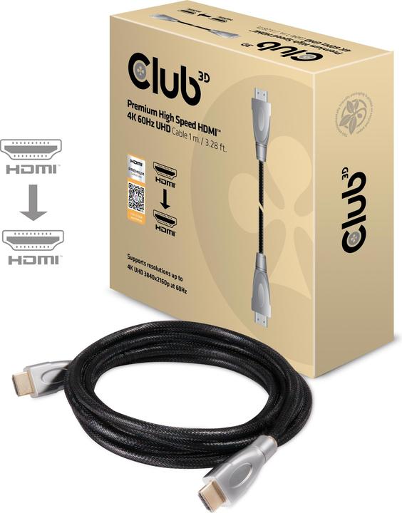 Actual product image Club 3D HDMI (Typ A) — HDMI (Typ A) (1 m, HDMI)