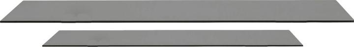 Actual product image Kare Design Glas Set Polar 8mm Tempered Glas Smoke 130x65