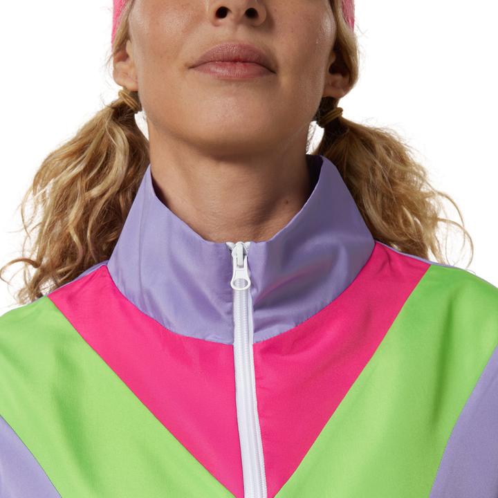 Actual product image tectake Women's Fancy Dress Costume - Retro 80s 90s Tracksuit (S)