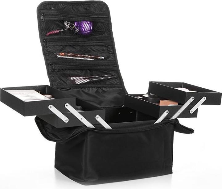 Actual product image JTI Large and spacious cosmetic bag with pull-out boxes