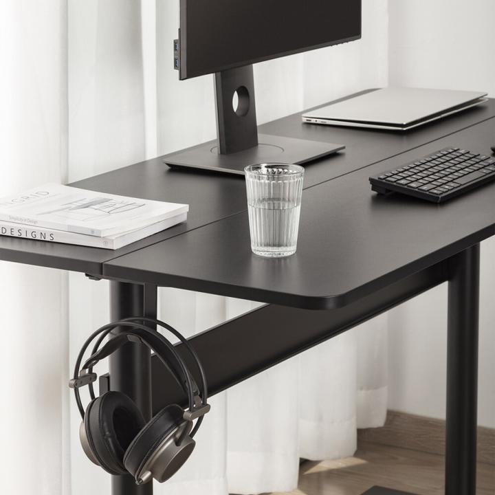 Produktbild Ergo Office Schreibtisch mit Platte 140x68cm Gasdruckfeder höhenverstellbar für Arbeiten im Stehe (140 x 68 cm)