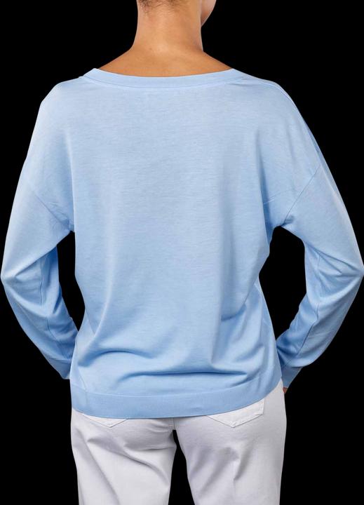 Drykorn V-Neck Itaria Pullover Oversized Jersey Blue