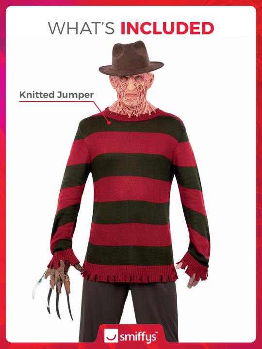 Produktbild Smiffys A Nightmare On Elm Street Freddy Krueger Pullover (S)