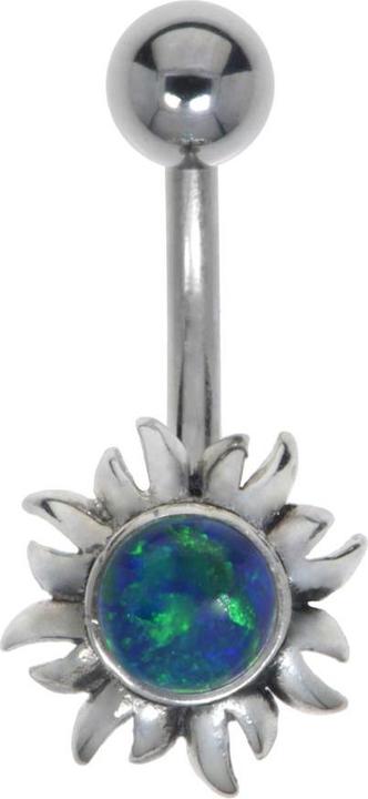 Actual product image Bijouteria Bellypiercing (Gem, Silver 925, Surgical steel 316L)