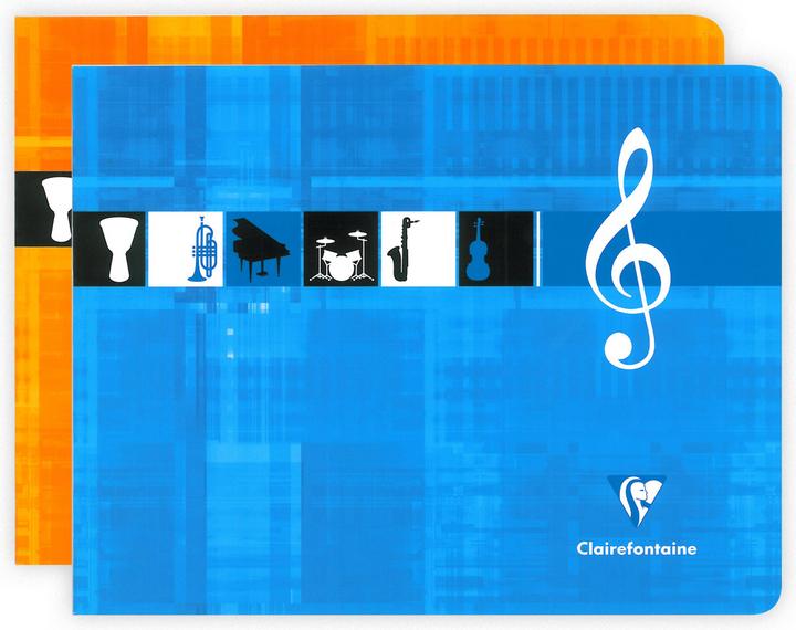 Produktbild Clairefontaine Notenheft (17 x 22 cm, Liniert, Weicher Einband)