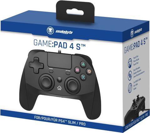 Immagine prodotto Snakebyte Pad 4 S controller PS3/PS4 cablato 3m - nero (PS3, PS4)