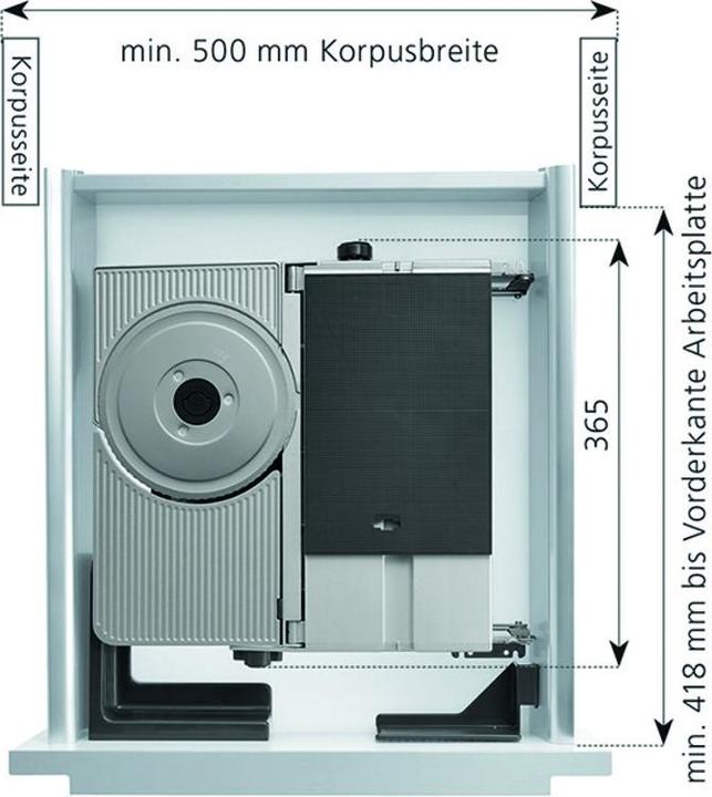 Actual product image Dr. Ritter Built-in slicer AES 72 SR