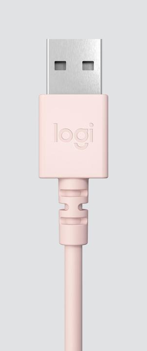 Actual product image Logitech Wired H390 headset - ROSE - USB (Cable, USB-A)