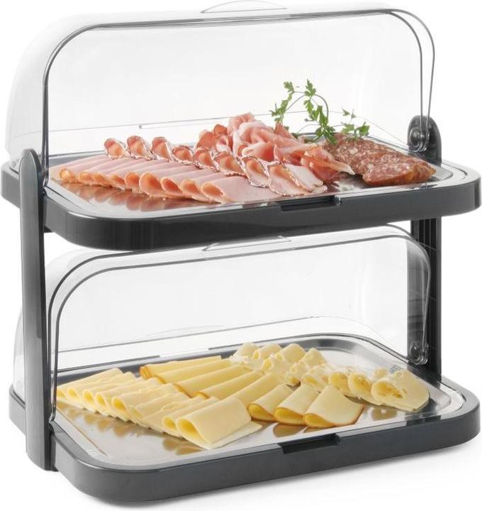 Produktbild Hendi Roll-Top-Kühldisplay doppelt. 440x320x(H)440 mm