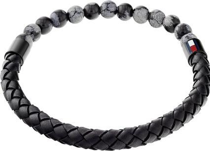 Actual product image Tommy Hilfiger Originálná kožená náramek s obsidiánem 2790473