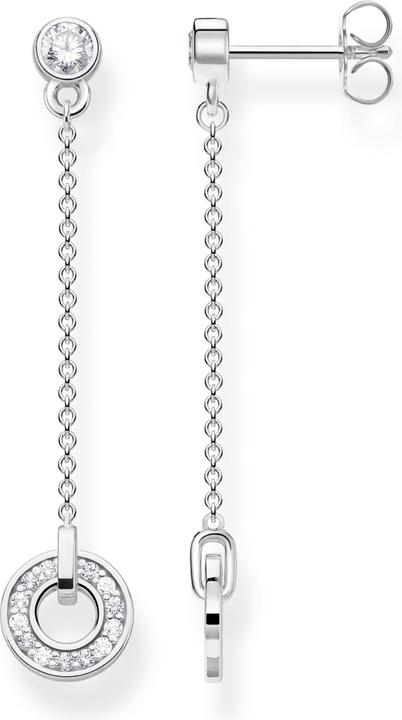 Actual product image Thomas Sabo Earring circle with white stones silver (925 silver)