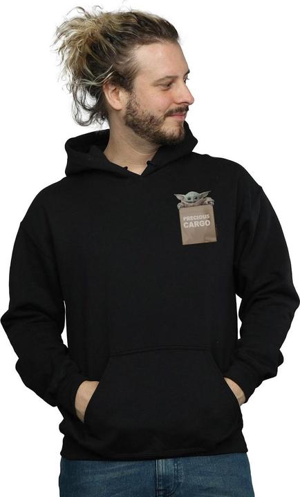 Actual product image Star Wars Mens The Mandalorian Precious Cargo Faux Pocket Hoodie (4XL)