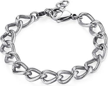 Sagapo S'Agapo Stylish Steel Bracelet Ripple Srp59