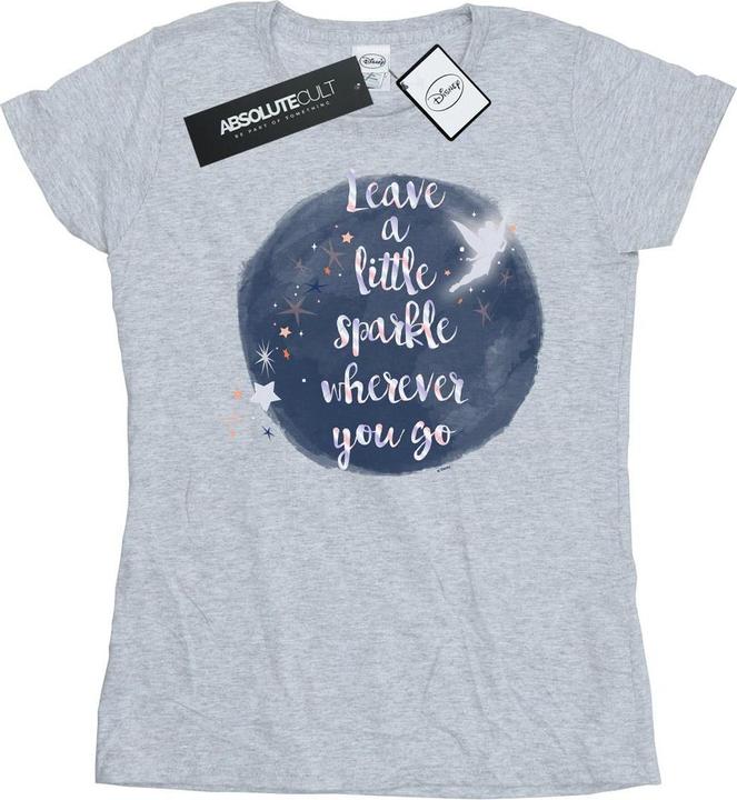 Actual product image Disney Womens/Ladies Tinker Bell A Little Sparkle Cotton T-Shirt (XXL)