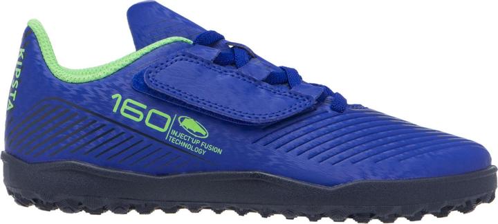 Immagine prodotto Kipsta Scarpe da calcio da bambino con chiusura a velcro - 160 Easy Turf blu (31)