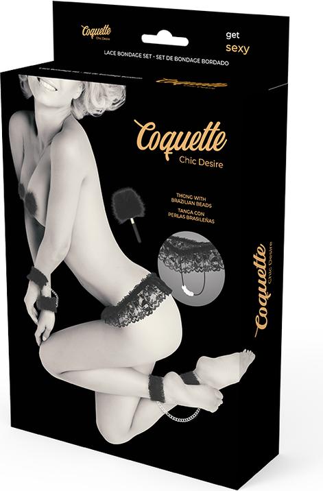 Image du produit Coquette Chic Desire Lace Bondage Set Deluxe Noir
