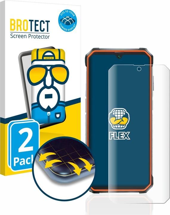 Produktbild BROTECT Full-Cover Displayschutz (2 Stück, Blackview BV9200)