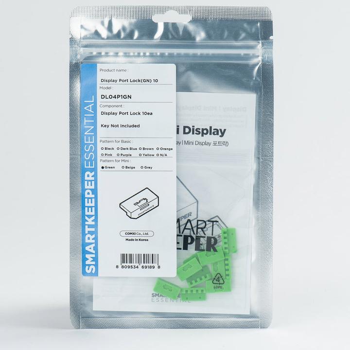 Image du produit Smart Keeper Mini Display Port Blocker vert 10 pcs.