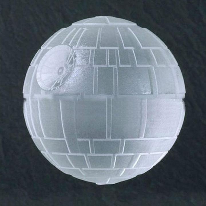 Actual product image König Design Silicone ice cube mould Death Star ball ice cube ice for whiskey wine bar party