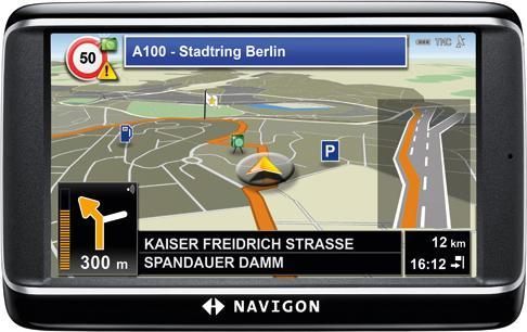 Navigon 40 Premium, Bluetooth, TMC, mappe europee
