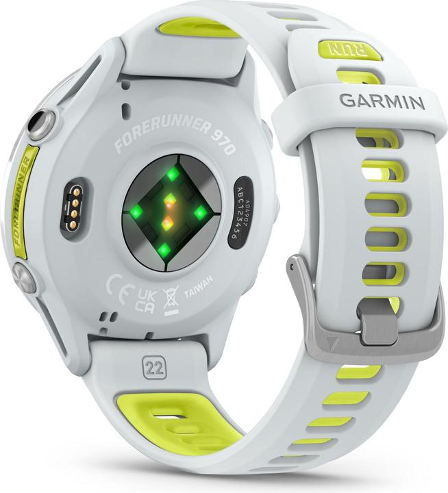 Produktbild Garmin Forerunner 970, 47mm, white/yellow (47 mm)
