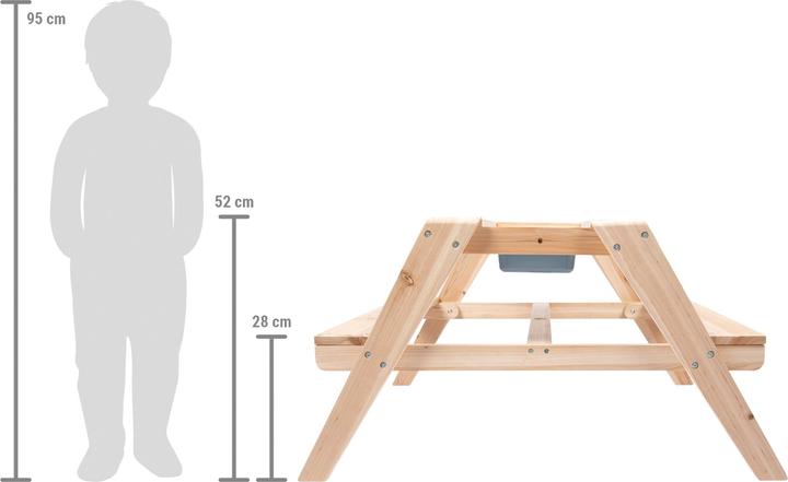 Actual product image small foot Mud table